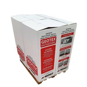 Pachet 96 role Folie membrana geotextil Geotex multifunctional 100gr/mp latime 1 m lungime 12m/rola suprafata 12mp/rola suprafata totala 1152 mp alb