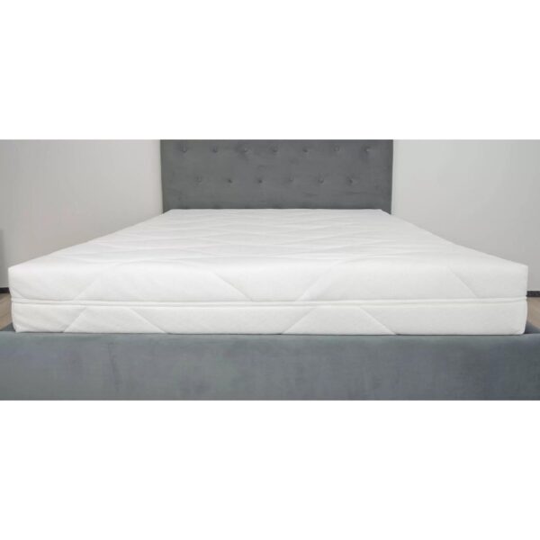 Husa saltea matlasata detasabila Ultrasleep 140x200x18 cm tricot fermoar alb 4 laturi - imagine 4